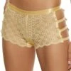Floral Lace Caged Side Boyshort Panty