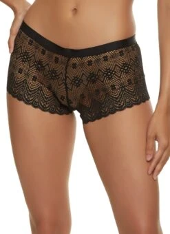 Geo Lace Boyshort Panty