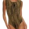 Lurex Sleeveless Bodysuit