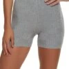 Textured Knit Biker Shorts