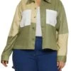 Plus Size Three Tone Shacket