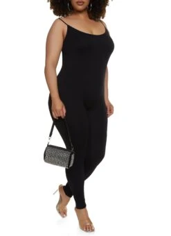 Plus Size Seamless Cami Catsuit