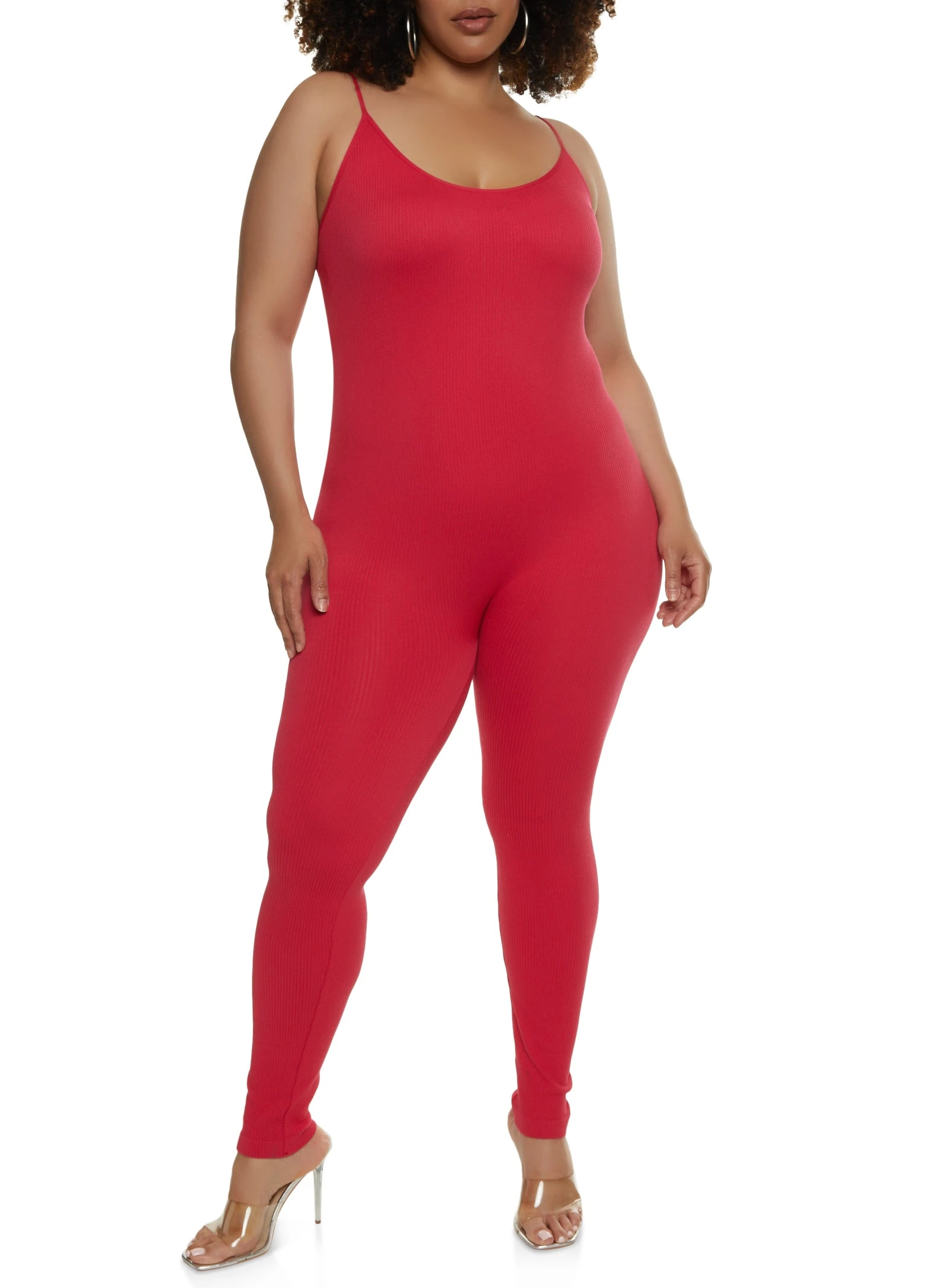 Plus Size Seamless Cami Catsuit
