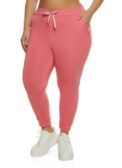 Plus Size Fleece Joggers