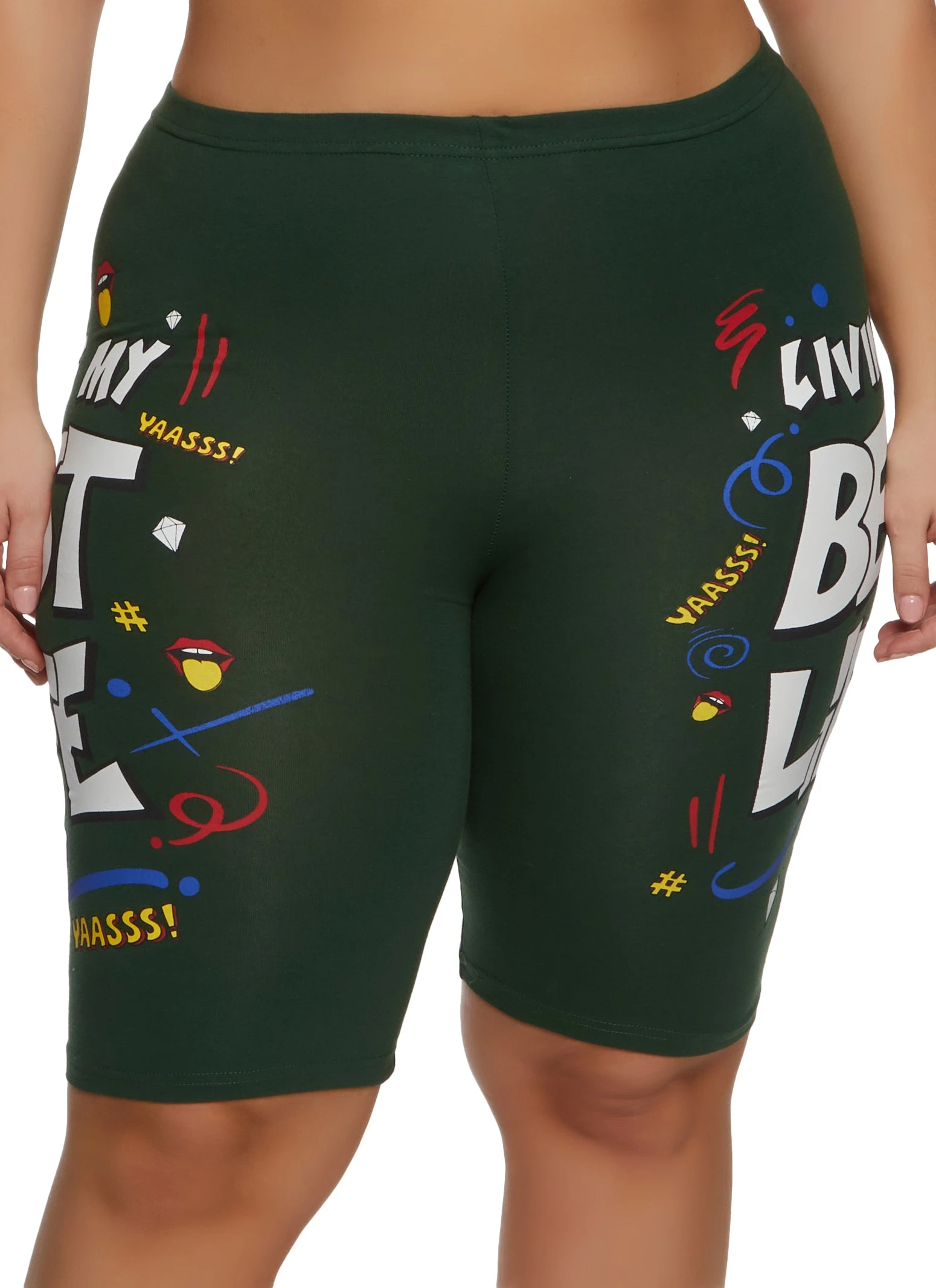 Plus Size Best Life Biker Shorts
