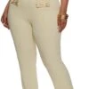 Plus Size Horsebit Detail Dress Pants