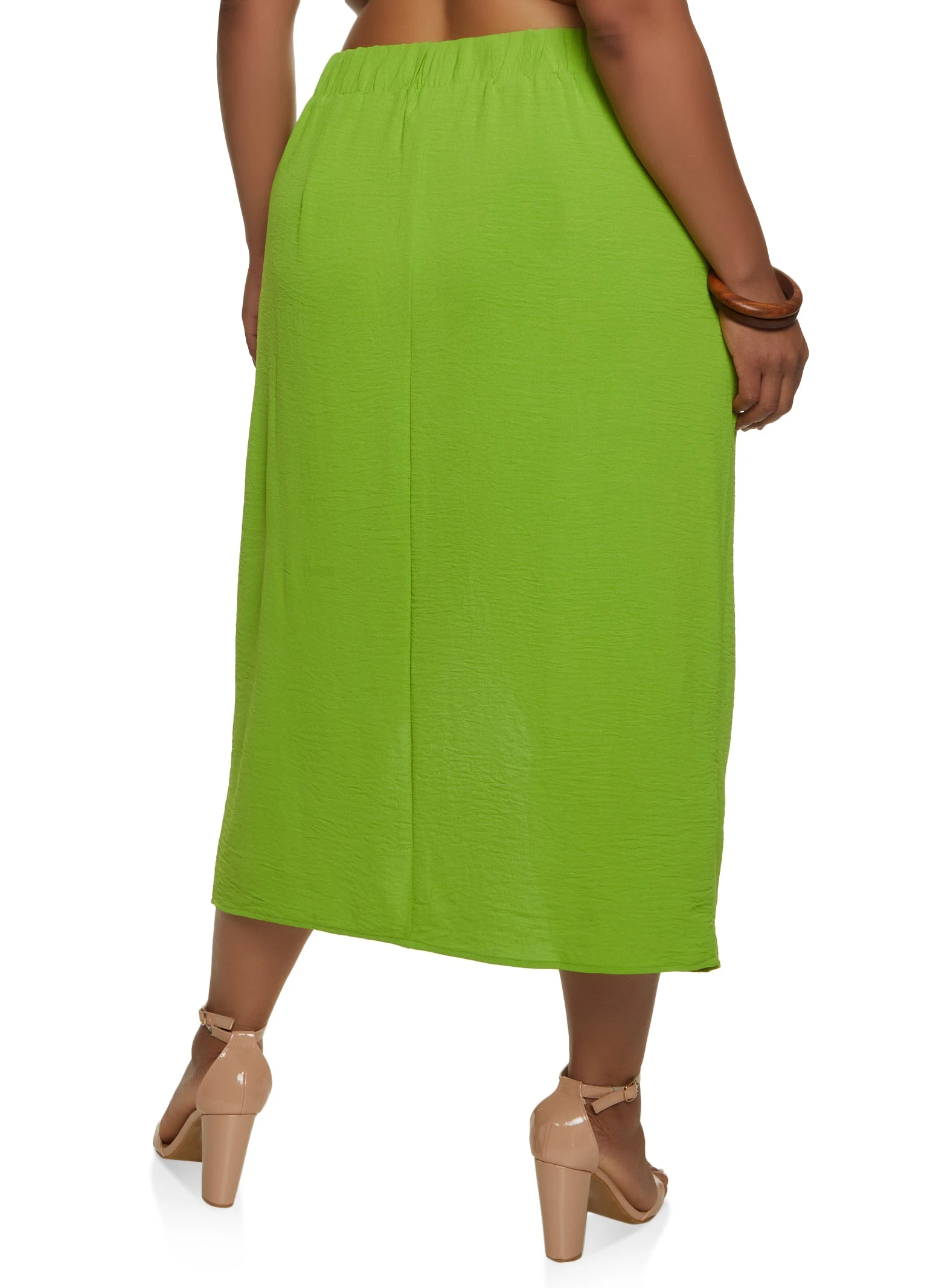 Plus Size Airy Wrap Skirt - Image 2
