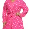 Plus Size Kiss Me Goodnight Pajama Cami And Shorts With Robe
