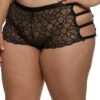 Plus Size Caged Side Lace Boyshort Panty