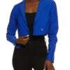 Solid Cropped Blazer