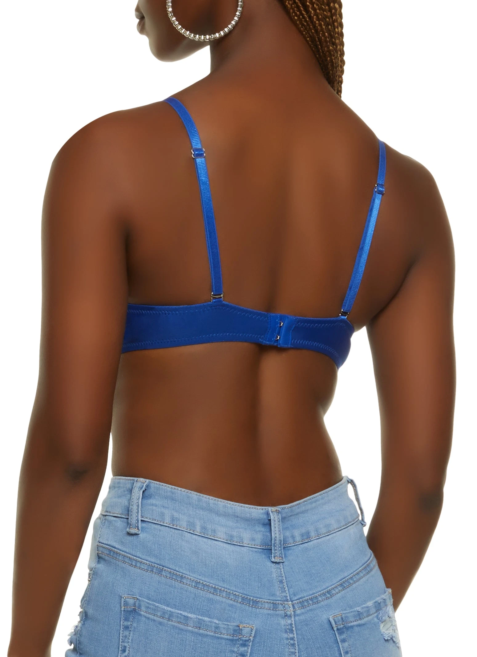 Rhinestone Faux Pearl Studded Bustier Top - Image 3