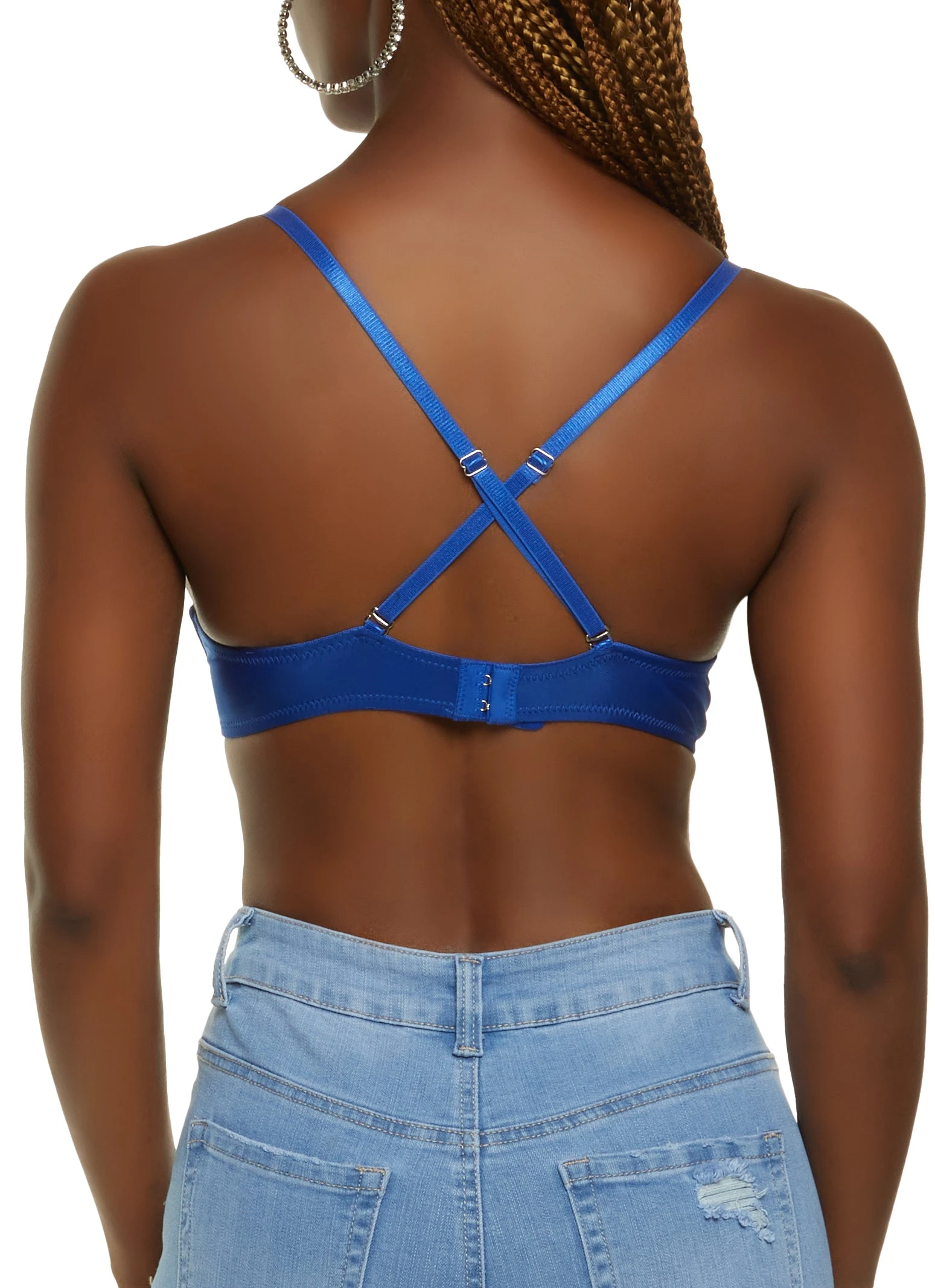 Rhinestone Faux Pearl Studded Bustier Top - Image 5