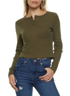 Lettuce Edge Henley Top