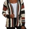 Striped Pocket Cardigan