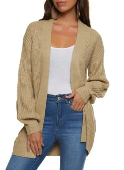 Open Front Cardigan Sweater