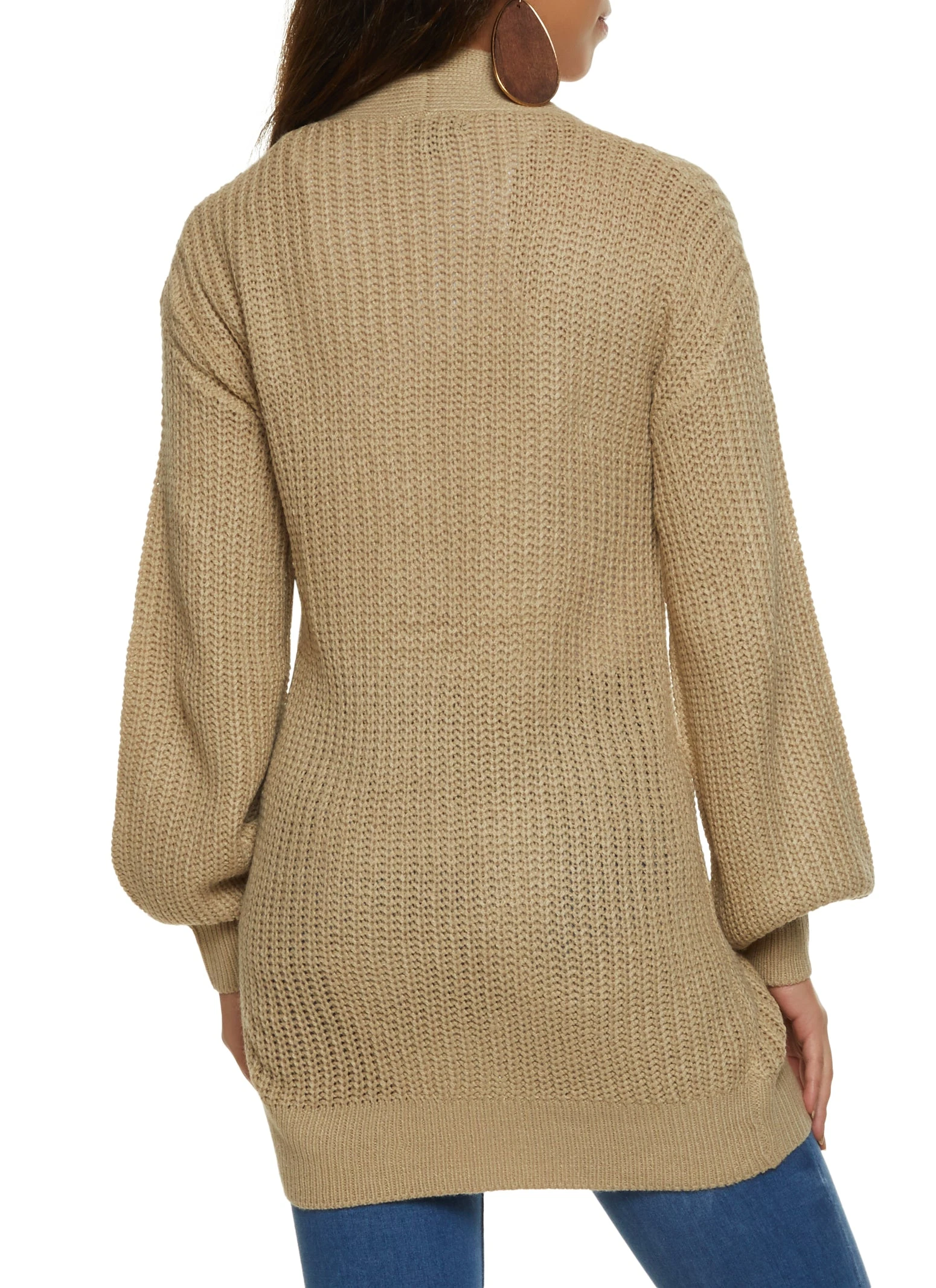 Open Front Cardigan Sweater - Image 2