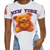New York Bear Hanky Hem Graphic Tee