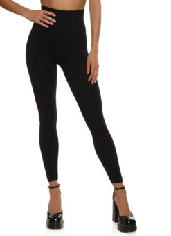 Seamless Ribbed High Waist Leggings