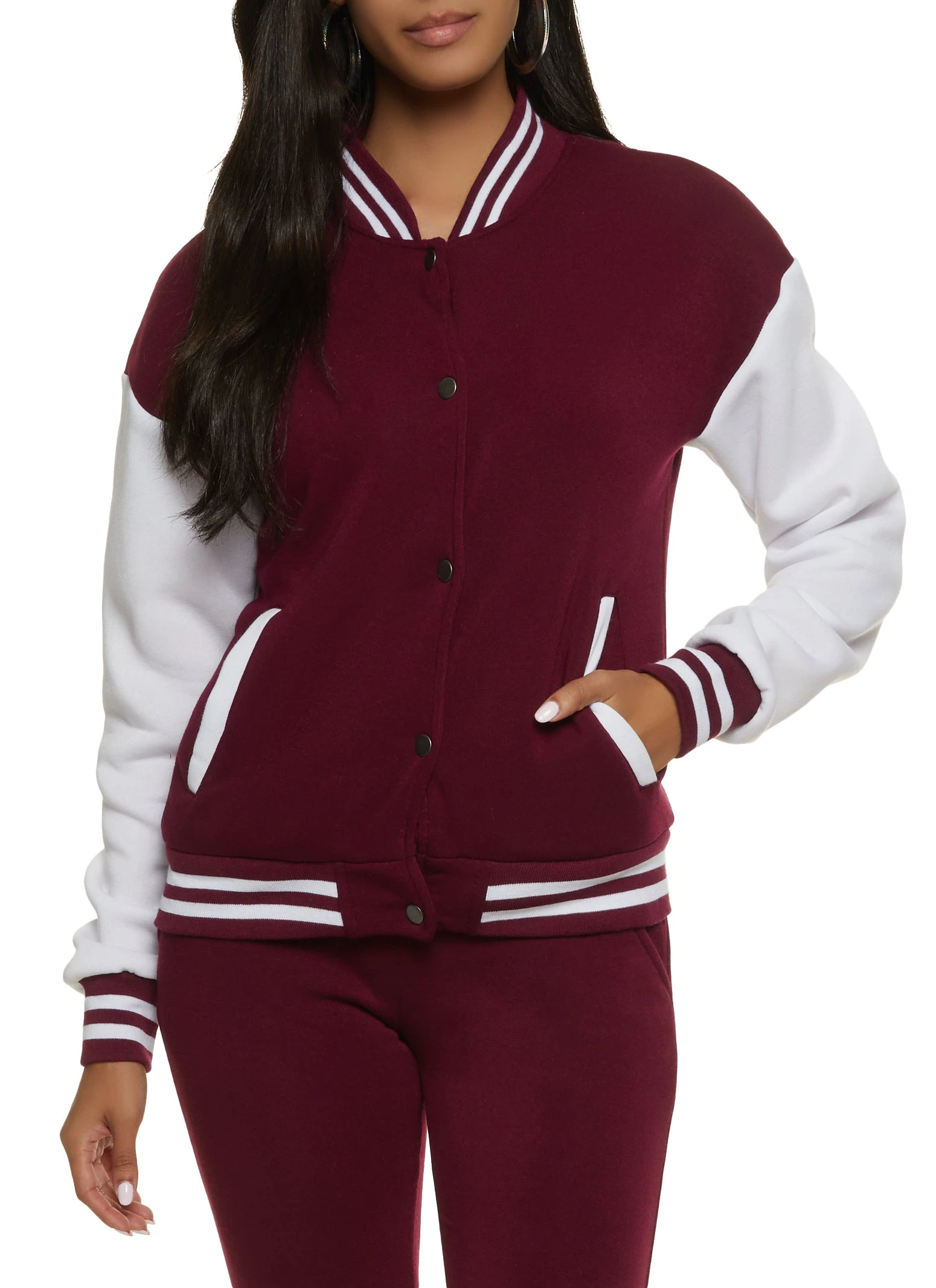 Color Block Varsity Jacket
