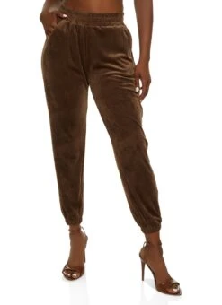 Corduroy High Waisted Joggers