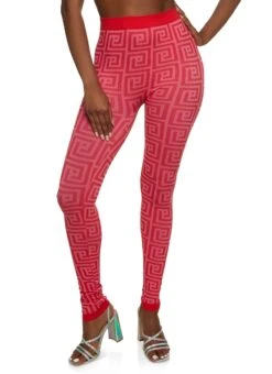 Maze Print Seamless Leggings