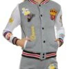 Fleece Queen Graphic Varsity Jacket