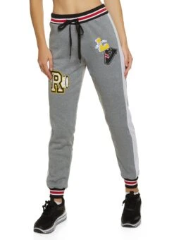 Fleece Graphic Varsity Joggers