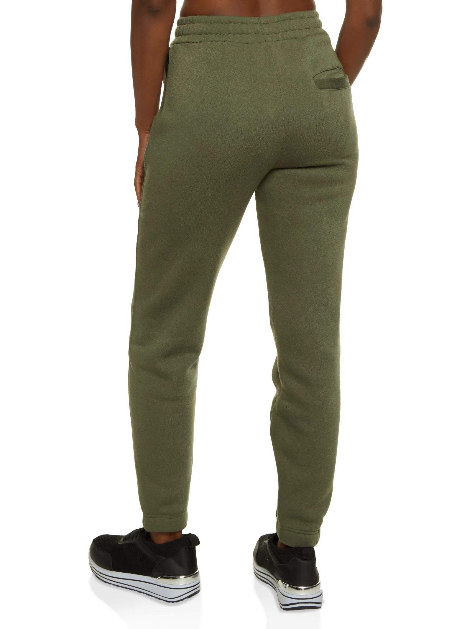 Solid Fleece Sweatpants - Image 2