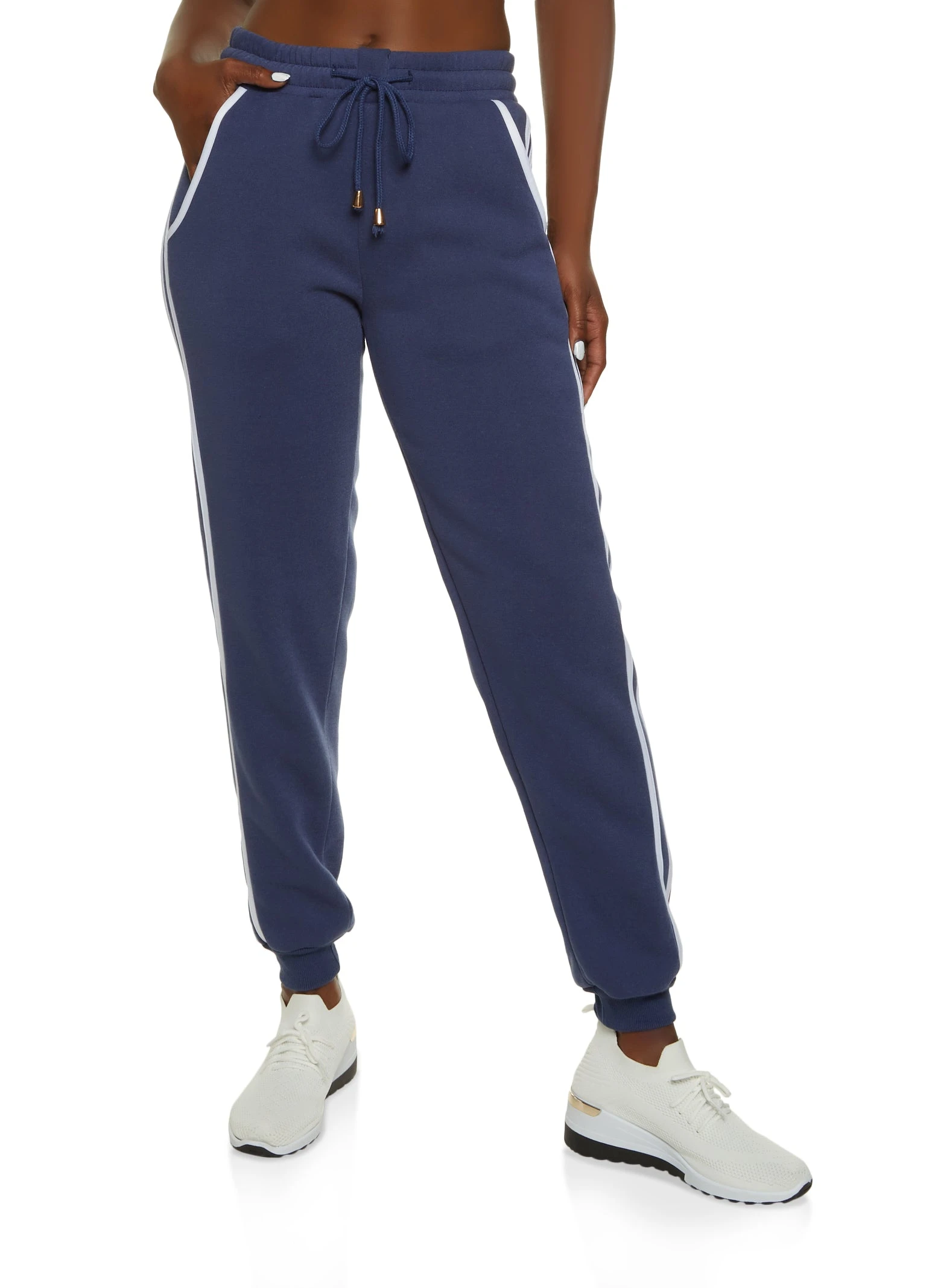 Side Striped Fleece Joggers