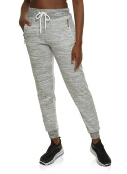 Marled Zip Pocket Joggers