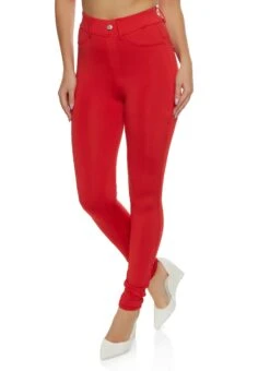 Scuba High Waist Skinny Pants