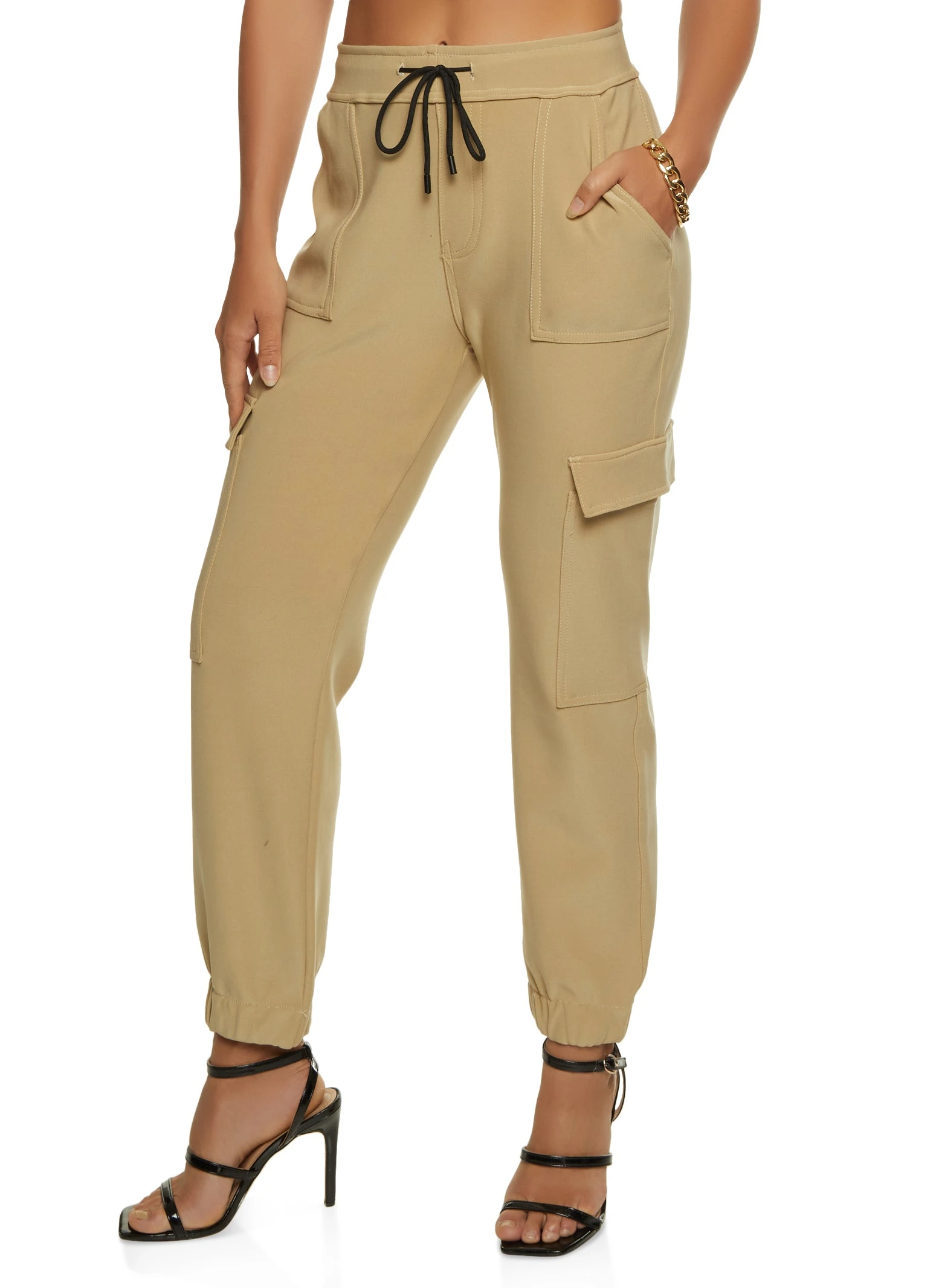 Scuba Drawstring Cargo Joggers