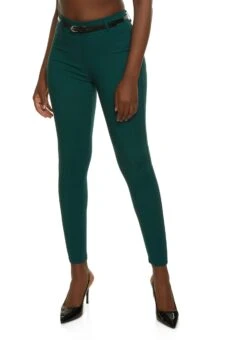 Belted Hyperstretch Dress Pants