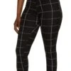 Windowpane Skinny Pants
