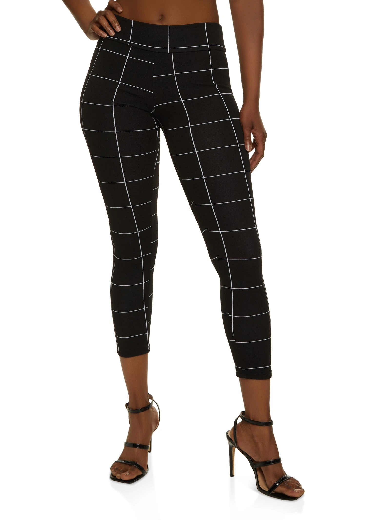 Windowpane Skinny Pants - Image 2