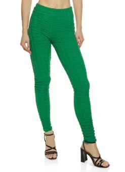 Bubble Knit High Waist Leggings