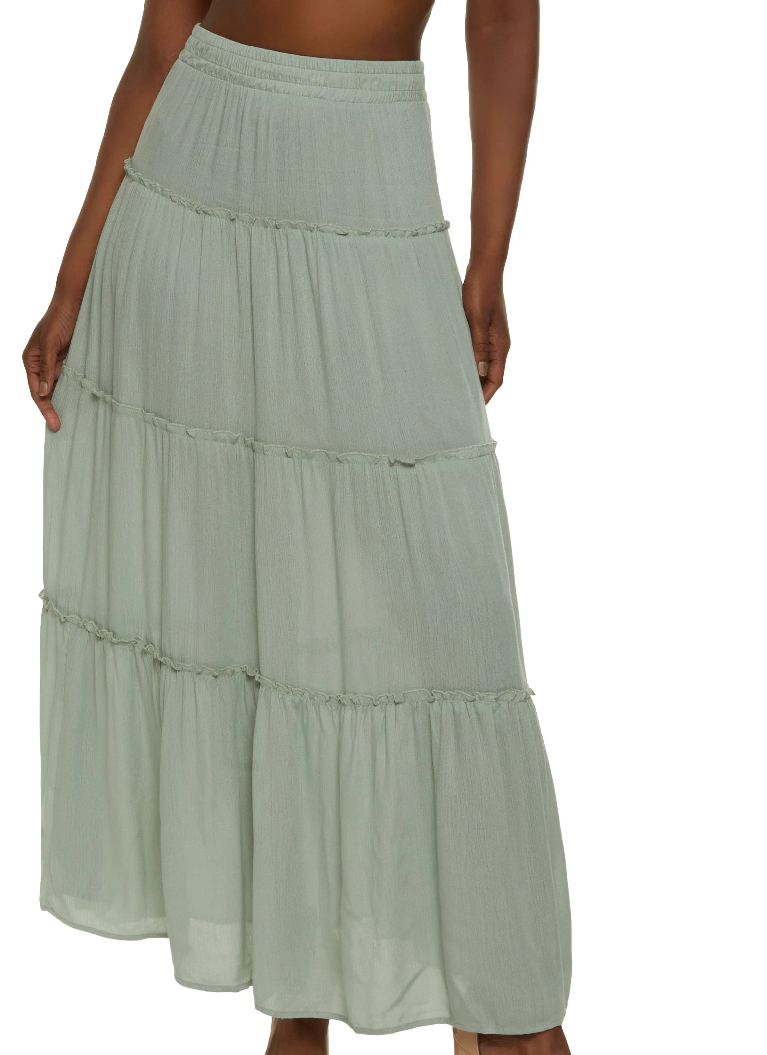 Tiered Maxi Skirt