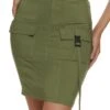 High Rise Cargo Pocket Pencil Skirt