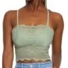 Lace Scalloped Hem Cropped Cami