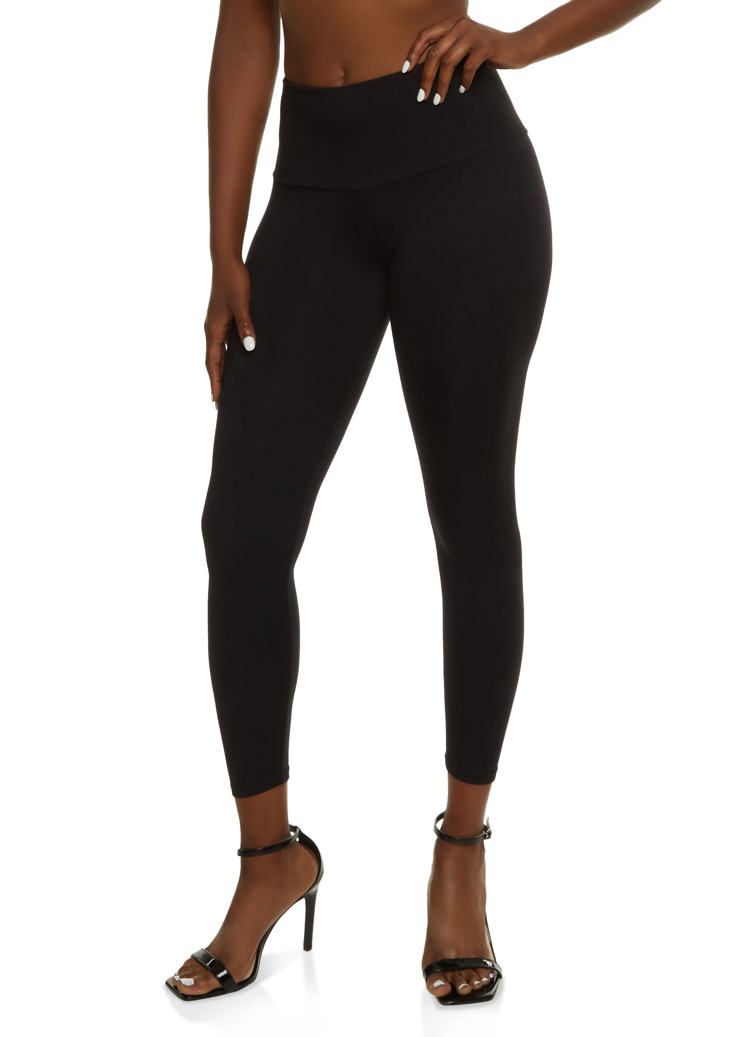 Seamless Solid Cropped Leggings