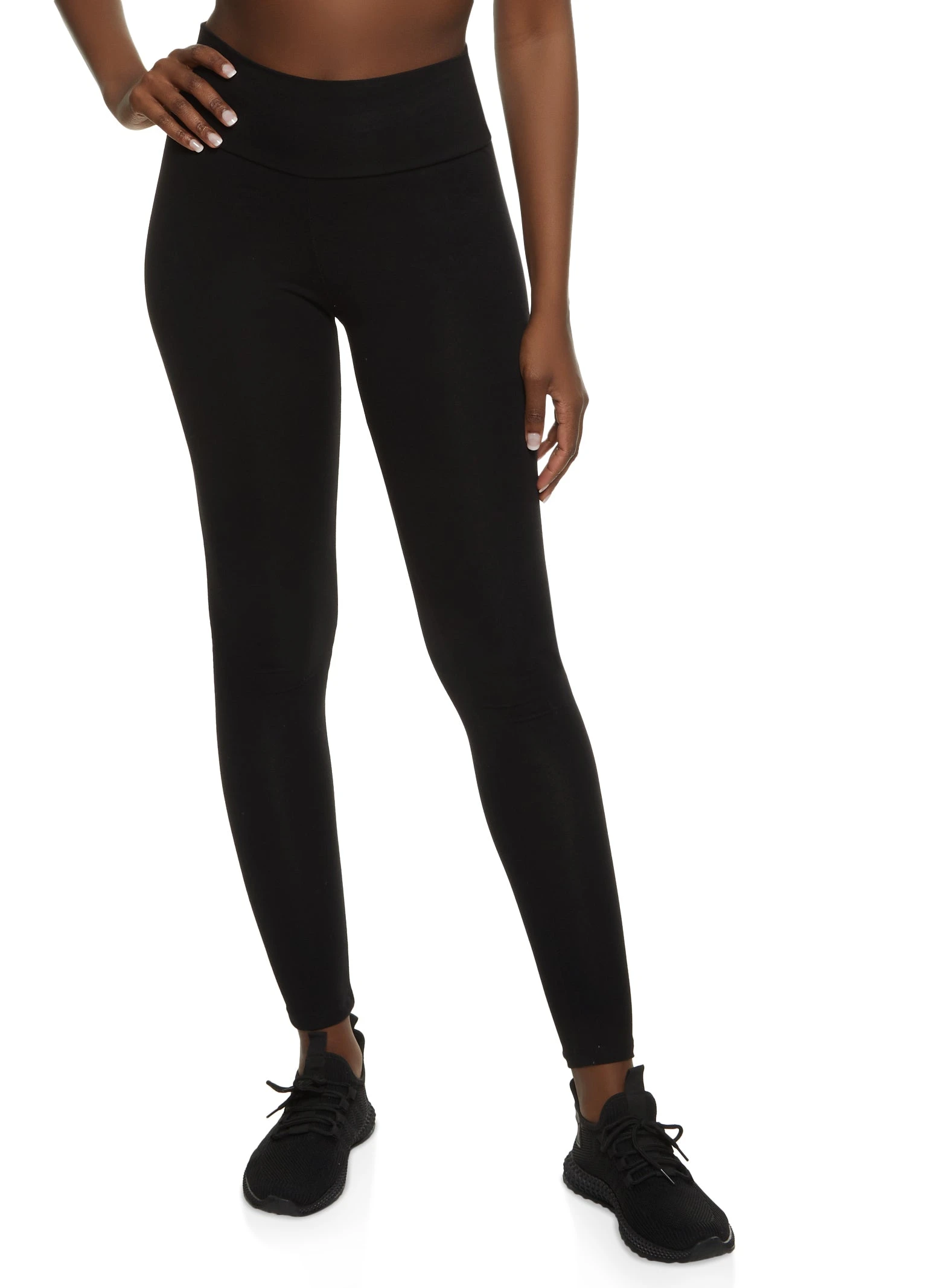 Ambiance Solid High Rise Leggings - Image 2