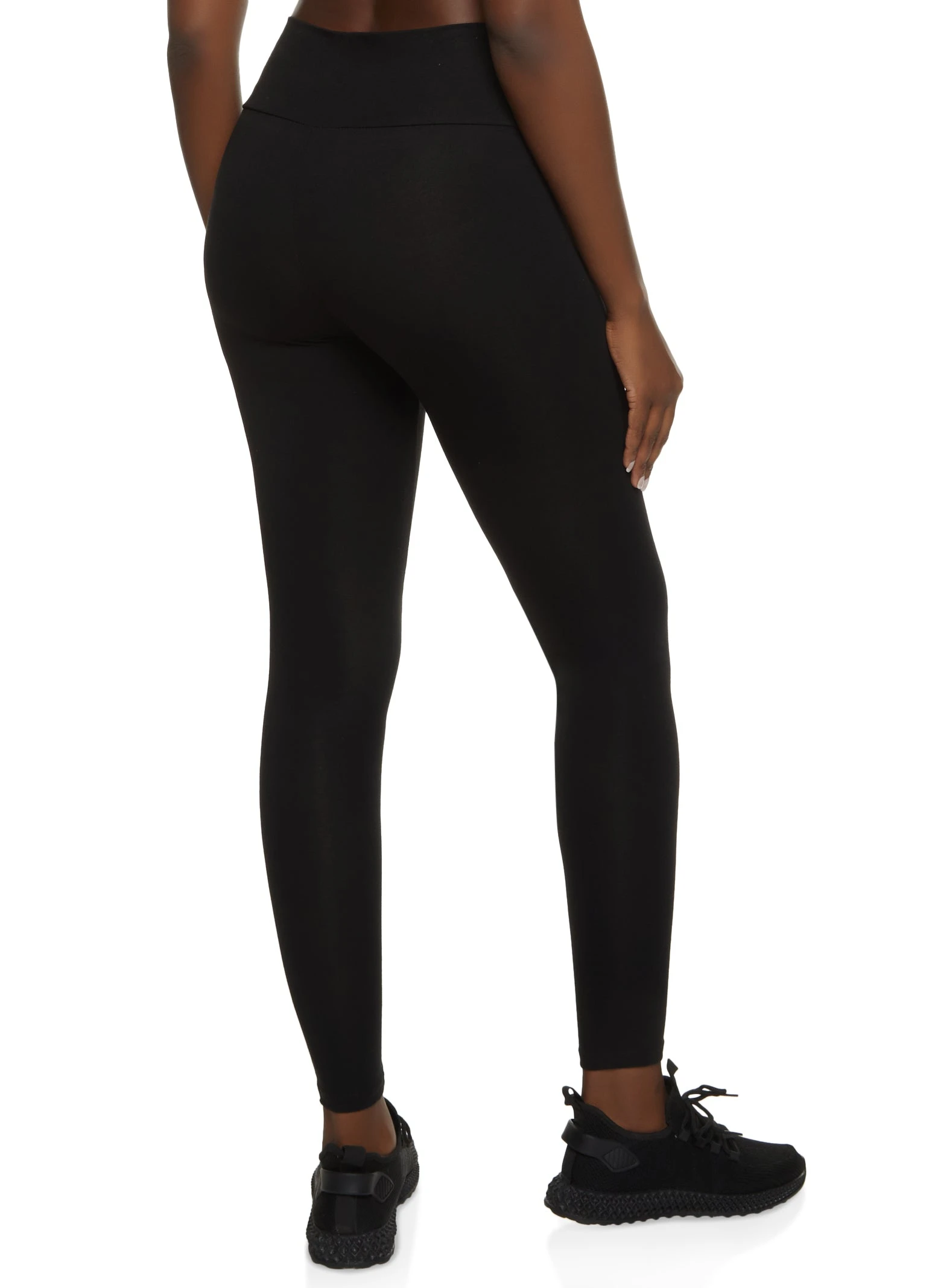 Ambiance Solid High Rise Leggings - Image 3