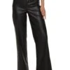 Ambiance Faux Leather Solid Wide Leg Pants