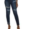 WAX High Rise Ripped Patch And Repair Skinny Jeans