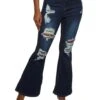 WAX Distressed Flare Jeans