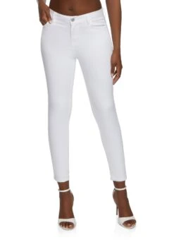 Twill Skinny Leg Pants