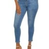WAX High Rise Solid Cropped Skinny Jeans