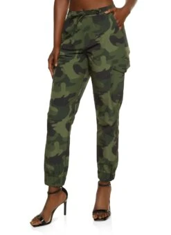 Nylon Cargo Pocket Joggers