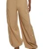 Toggle Drawstring Waist Parachute Pants