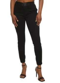 Release Buckle Belted Cargo Pants